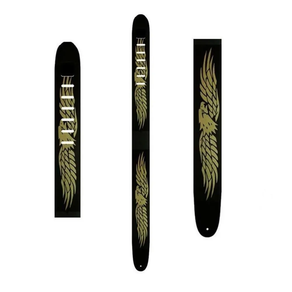 Perri's P20SS-280 2-Inch Leather Guitar Strap with High Resolution Screen Print