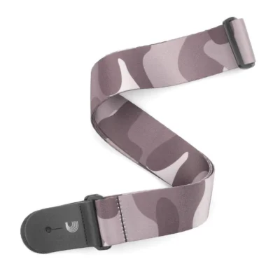 D'Addario Polyester Guitar Strap, Camo, Black