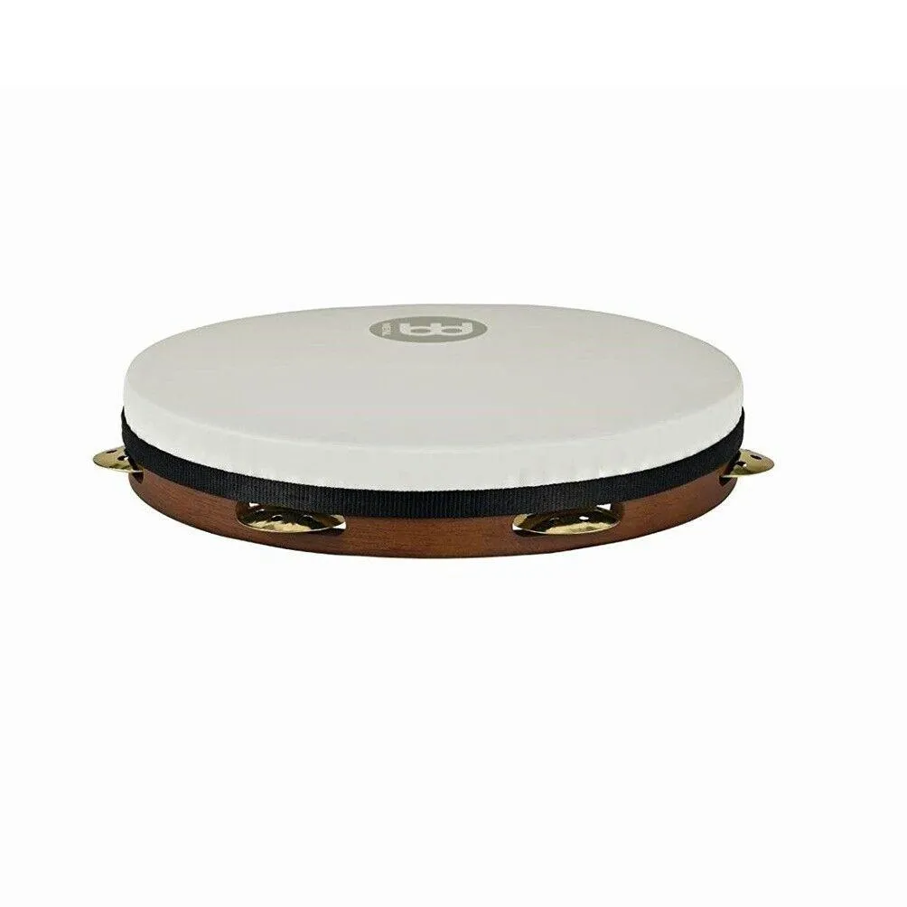 Meinl Percussion PAV10AB-M-TF 10-Inch Rubber Wood Pandeiro / Vented Brass Jingle