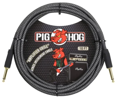 Pig Hog Amp Grill Instrument Cable, 10ft Straight to Straight PCH10AG