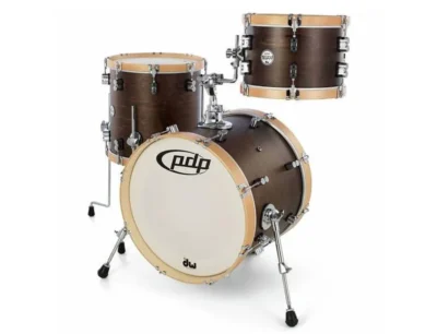 PDP Concept Maple 3 Pce Classic Tobacco Walnut - Natural Shell Drum Kit