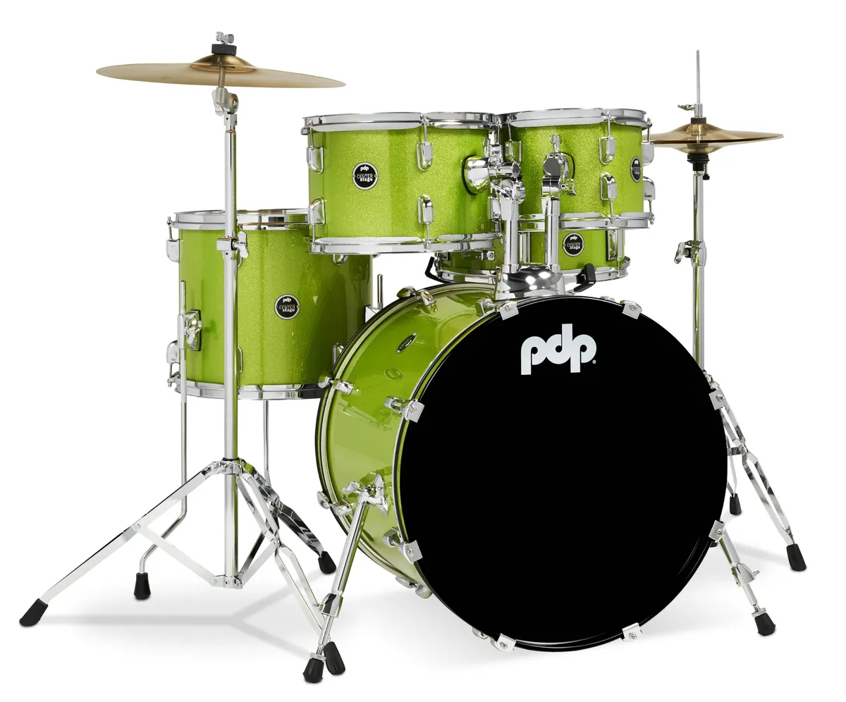 PDP Centerstage Series 5-Piece Drum Kit - 22in Bass Drum in Electric Green