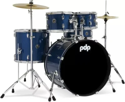 PDP Center Stage  5-piece Complete Drum Set with Cymbals - Royal Blue