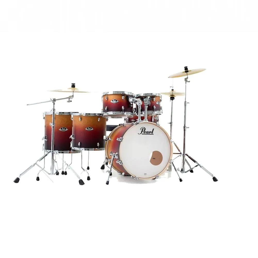 Pearl EXL 22" Fusion Plus Kit W/Hardware Zildjian Cymbals Ember Dawn