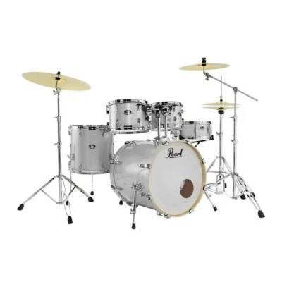 Pearl Export 22" Fusion Drum Kit Arctic Sparkle C/w Pearl Hardware pack, Zildjian Cymbals