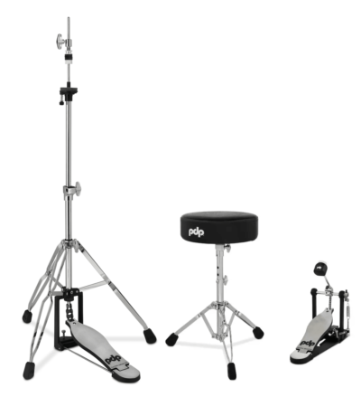 PDP 3pc 700 Series Hardware Pack - Throne, Kick Pedal & Hi-Hat Stand Suit Roland V-Drums