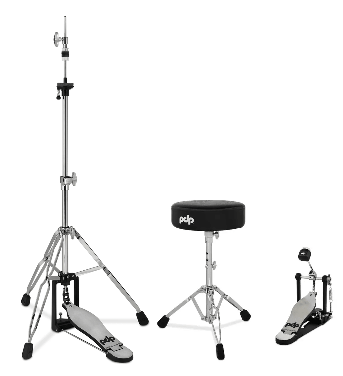PDP 3pc 700 Series Hardware Pack - Throne, Kick Pedal & Hi-Hat Stand Suit Roland V-Drums
