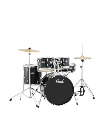 Pearl Roadshow 22" 5pc Drum Kit Package Jet Black Inc Cymbals & Hardware