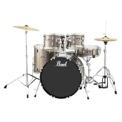 Pearl Roadshow 5-piece Complete Drum Set with Cymbals - Bronze Metallic
