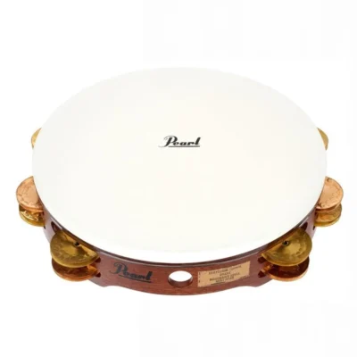 Pearl PETM-1018CR Tambourine Concert Beryllium Copper/Brass Jingles With Bag