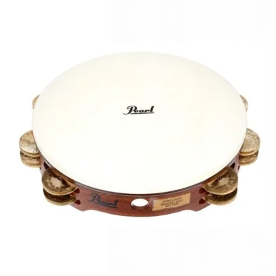 Pearl PETM-1018GS Tambourine Concert German Silver Jingles With Bag