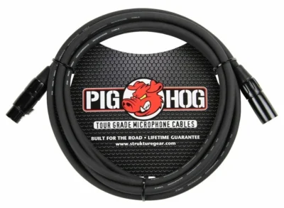Pig Hog 8mm Microphone Cable, mic Cable 50ft XLR