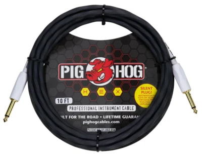 Pig Hog Hex Series Silent Instrument Cable 10 ft Daphne Grey