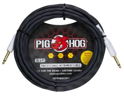 Pig Hog Hex Series Silent Instrument Cable 18.5 ft  Grey