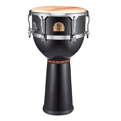 Pearl PJF-350-602 Fiberglass Traditional Percussion Djembe Bistre Black 14in