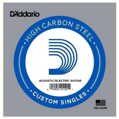 D'Addario Plain Steel Guitar Single String for acoustic or electric .020 , PL020