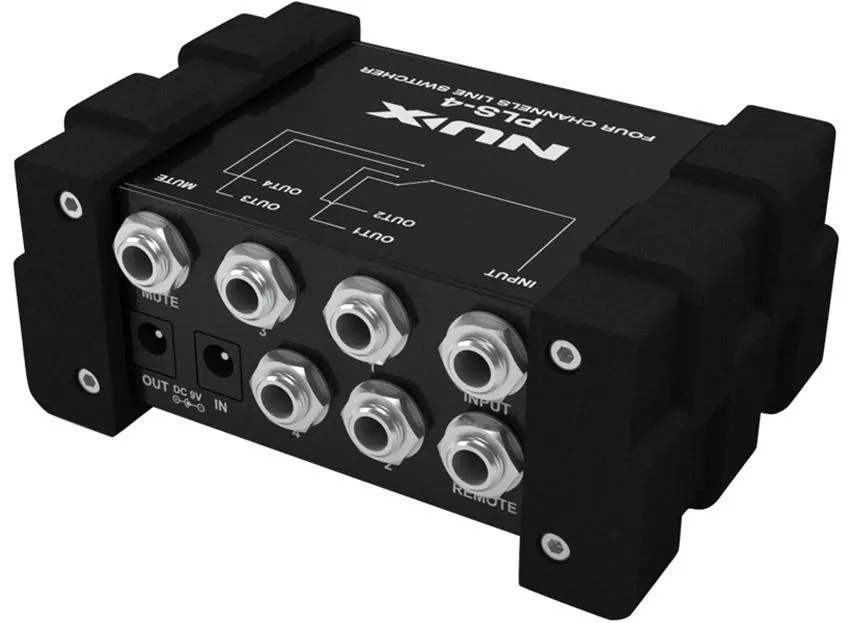 NU-X Mini 4-Channel Line Switcher 1 Input to 4 Outputs or 4 Inputs to 1 Output
