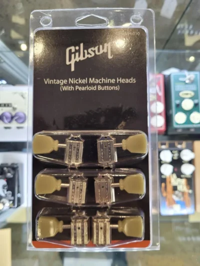 Gibson Accessories Vintage Tuning Machine Heads - Nickel w/Pearloid Buttons
