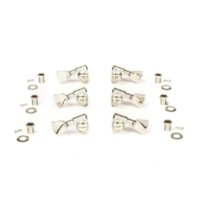 Gibson Modern Nickel Machine Heads with Metal Buttons Set of 6