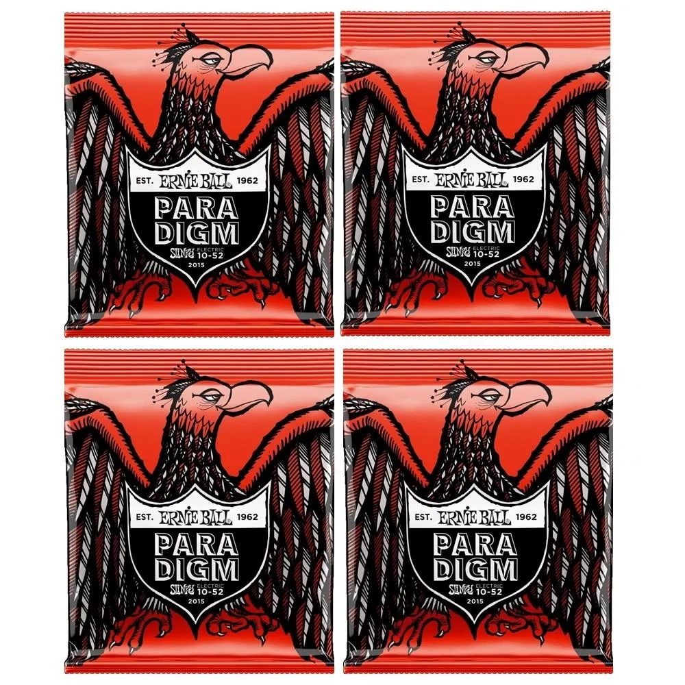4 sets Ernie Ball 2015 Paradigm Skinny Top Heavy Bottom Electric Guitar Strings 10 - 52