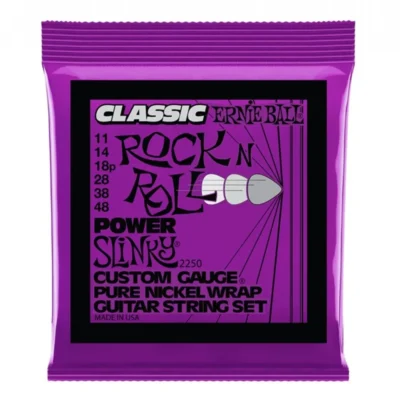Ernie Ball 2250 Pure Nickel Power Slinky Electric Guitar Strings 11 - 48