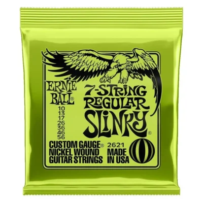 Ernie Ball 7-String Regular Slinky Nickel Wound Set, .010 - .056 , 2620