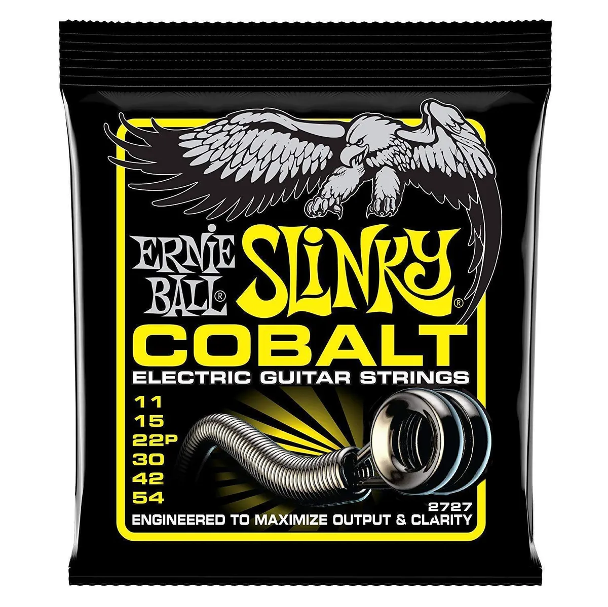 Ernie Ball 2727 Cobalt Beefy Slinky Electric Guitar Strings 11 - 54 , USA Made