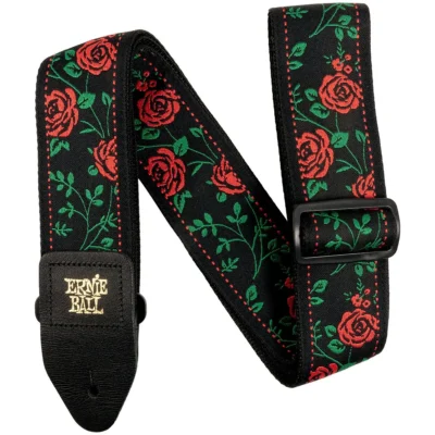 Ernie Ball 5318 Red Spanish Rose  Jacquard Strap -  Guitar Strap