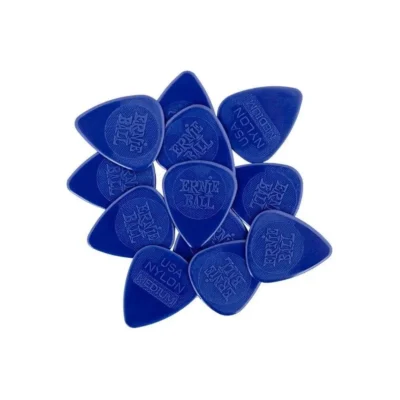 Ernie Ball 12 Medium Nylon Picks 0.72 mm Slip-resistant Picks