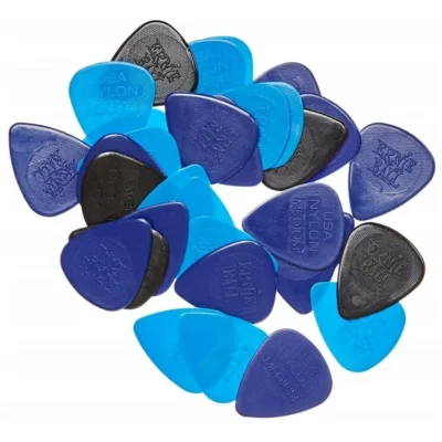 Ernie Ball Mixed Thickness Nylon Picks, Bag of 50, Thin, Medium, and Heavy 9133