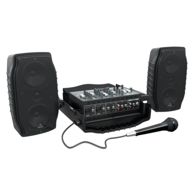 The Behringer Ultra-Compact 200-Watt 5-Channel Europort PPA500BT Compact PA