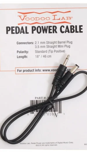 Voodoo Lab PPMIN 3.5mm Mini Jack Straight Plug Power Cable