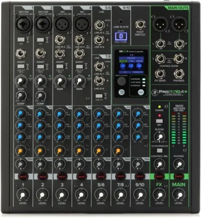 Mackie ProFX10v3+ 10-channel Mixer with Effects, USB record Modes & Bluetooth
