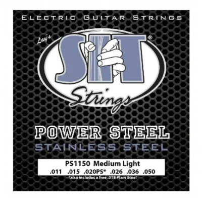 S.I.T Strings Electric Guitar Stainless Power Steel Medium Light 11 - 50 SIT