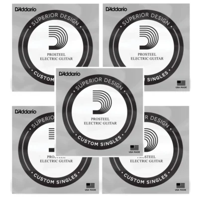 5 x D'Addario PSG026 ProSteels Electric Guitar  One Single String, .026  Wound