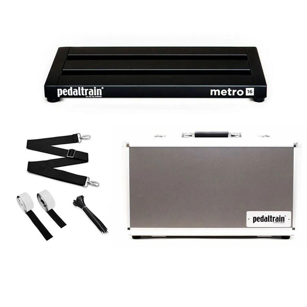 Pedaltrain Metro 16 With Hard Case - Pedalboard For Guitar Effects Pedals