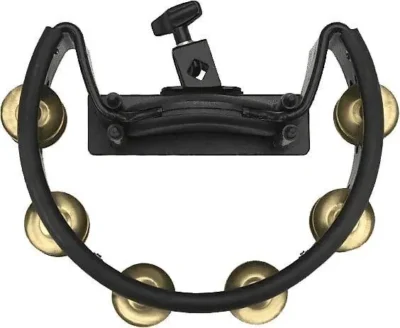 Pearl PTM-10GHX PTM Tambourine Gold Brass Jingles With Quick Mount Holder