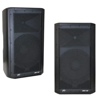 Pair Peavey Dark Matter DM 112 Powered PA Loudspeakers 410W each