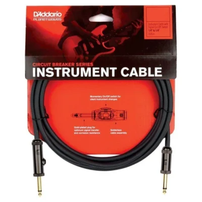 D'addario Planet Waves PW-AG-10 10ft Circuit Breaker Guitar Instrument Cable