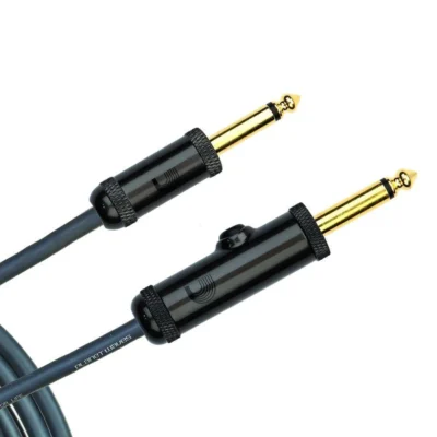D'Addario Circuit Breaker Momentary Mute Instrument Cable, 30 feet