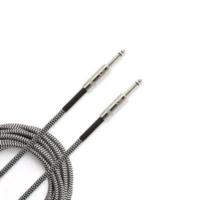 D'Addario Custom Series Braided Instrument Cable, Grey, 20'
