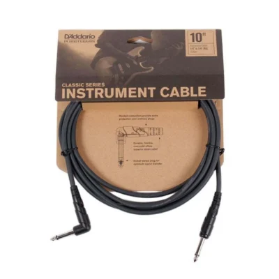 Planet Waves 10ft Classic Series 1/4" Instrument Cable Right Angle/Straight