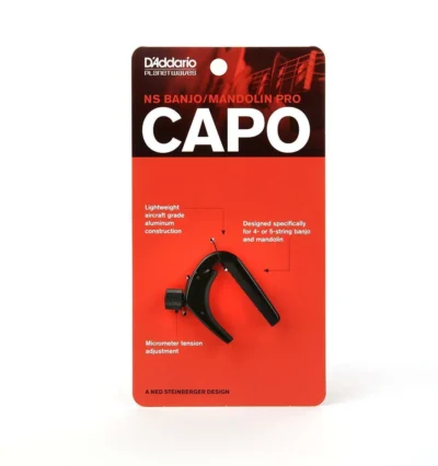 D'Addario Planet Waves NS Banjo capo / Mandolin Capo Pro Black