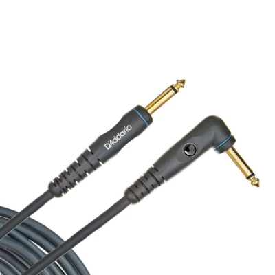 D'addario Planet Waves Custom Series Instrument Cable, 20 feet Right angle-stra