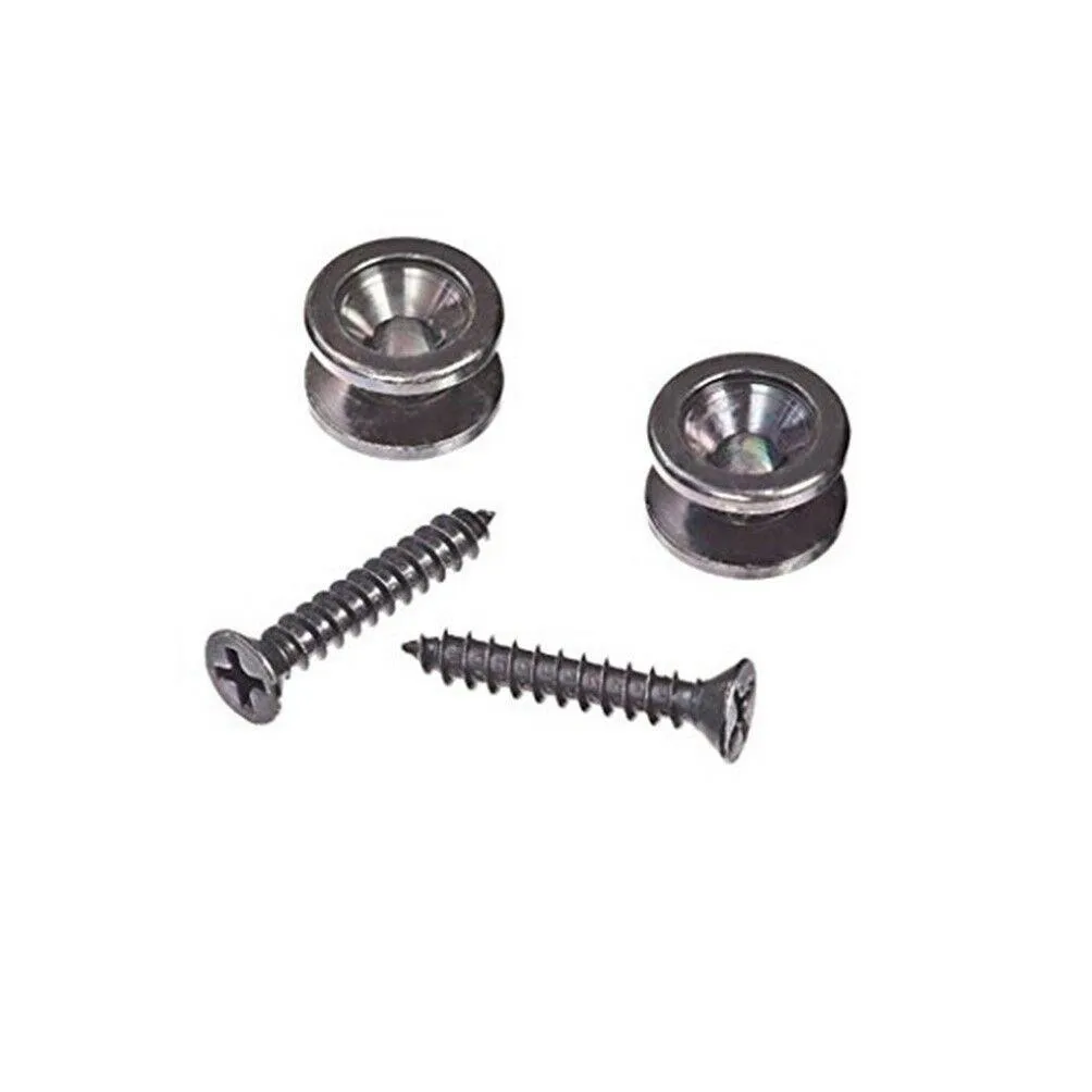 D'addario Planet Waves Solid Brass End Pins - Black (Pair)