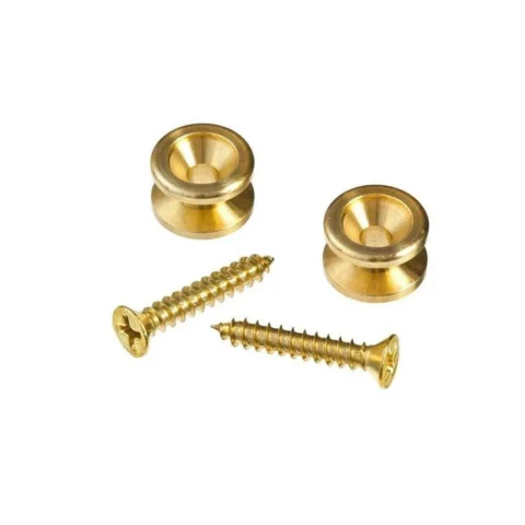 D'addario Planet Waves Solid Brass End Pins - Brass (Pair)