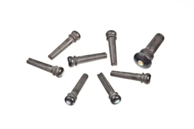 D'Addario Ebony Bridge Pins with End Pin Set, Abalone Inlay