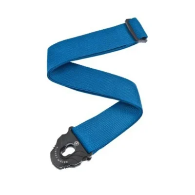 Planet Waves Planet Lock Locking Nylon Guitar Strap Blue Fits almost all Guitars