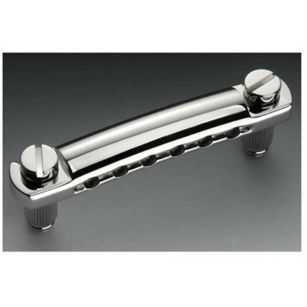 SCHALLER Guitar Stop Tailpiece Nickel 49060 - 12050100 Made in Germany