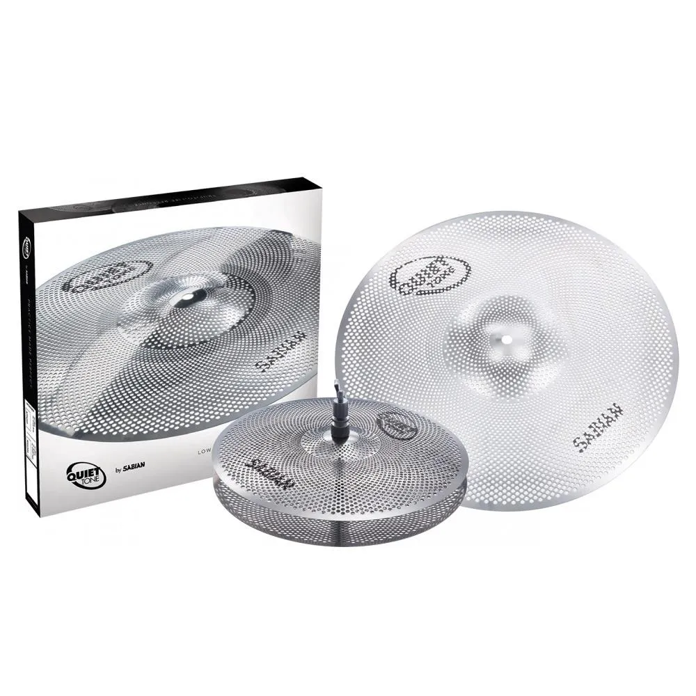 Sabian Quiet Tone Practice Cymbals Set - 13/18 inch 2-piece Low-volume